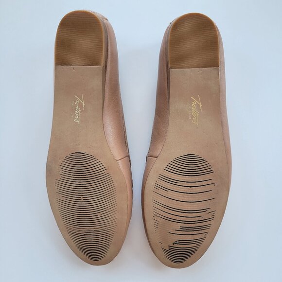 Trotters Signature Mila Tan Leather Flats - Size 10 - Picture 4 of 16